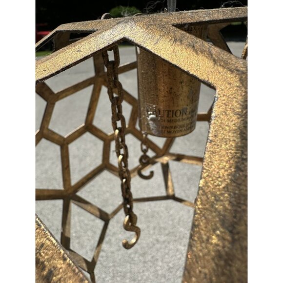 Sphere Shaped Hanging Light Home Decor Gift Idea Geometric Boho Modern Electric - Picture 5 of 16